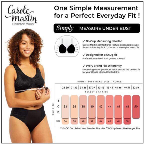 NEW Carole Martin Full Freedom Comfort Bra, Size 42 - Picture 7 of 7